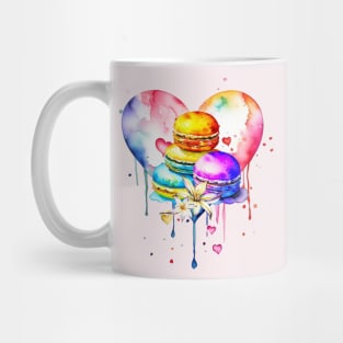 Watercolor Macarons Mug
